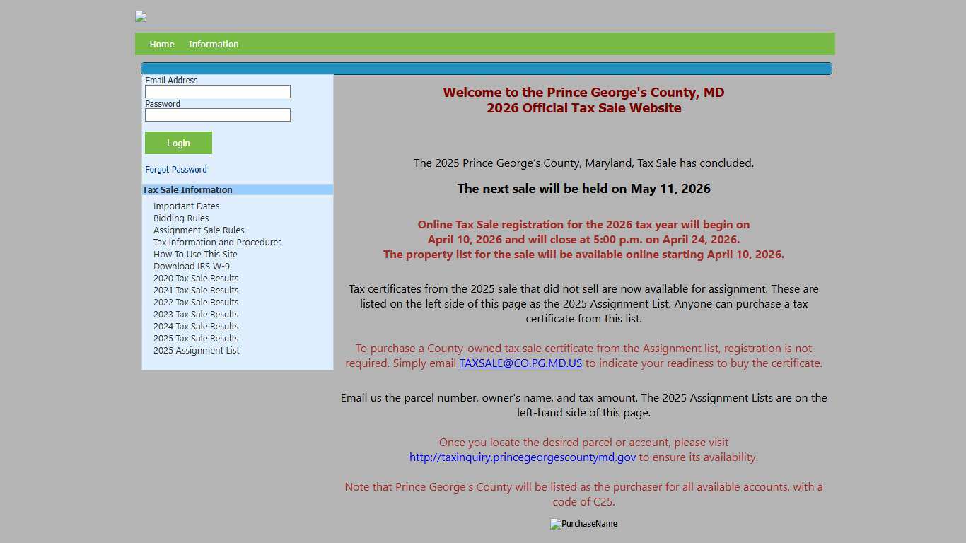 Home - Public Tax Sale